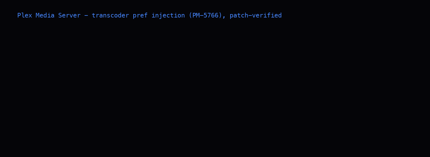 Plex pref modification, pre-fix vs post-fix